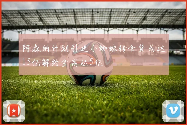 阿森纳计划引进小蜘蛛转会费或达15亿解约金高达5亿